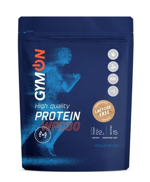 Šokolādes sūkalu proteīns GYMON bez laktozes, 450g