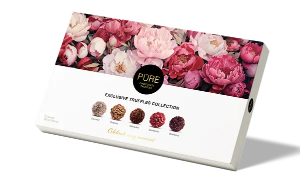 Šokolādes trifeļu kolekcija ''20'' 160g, PURE CHOCOLATE