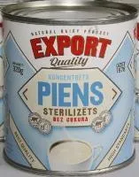 Piens sterilizēts bez cukura Exports 320g
