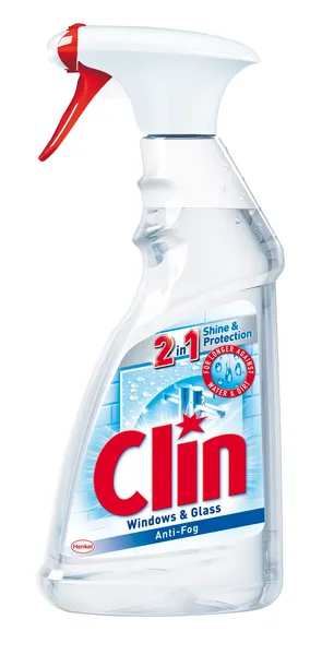 Stikla virsmu tīrīšanas līdzeklis CLIN Anti-fog, 500ml