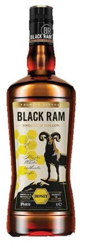 Stiprs alkoholisks dzēriens BLACK RAM Honey Mixed, 35%, 1l
