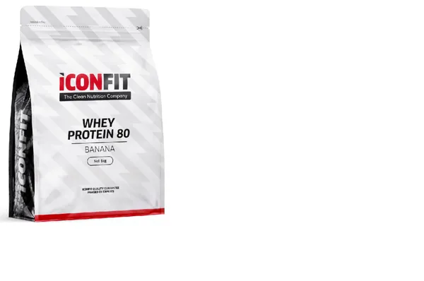 Sūkalu proteīna pulveris ICONFIT, banānu garša, 1kg