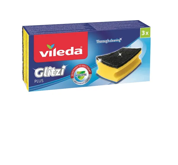 Sūklis VILEDA Glitzi Plus, 3gab