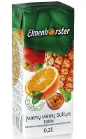 Sula Elmenhorster Dažādu augļu 100%, ar vit., 0.2l