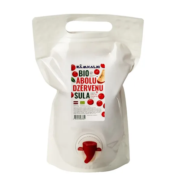 Sula RĀMKALNI BIO, Ābolu–dzērveņu, maisā, 1.5l