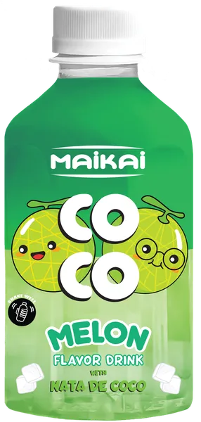 Sulas dzēriens MAIKAI Coco melones, ar kokosriekstu gabaliņiem, PET, 0.28l (DEP)