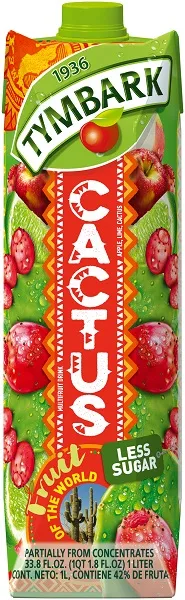 Sulas dzēriens kaktusu-citronu-ābolu 1l, Tymbark