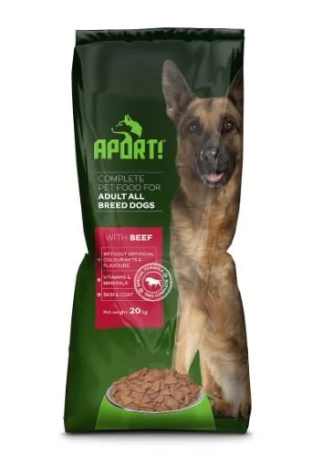 Suņu barība APORT ar liellopu garšu, 20kg