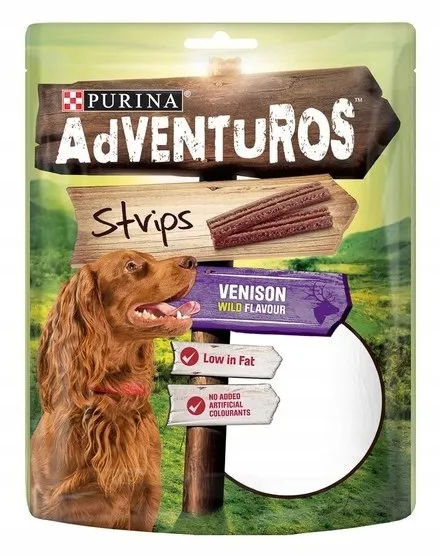 Gardumi suņiem Adventuros Strips 90g
