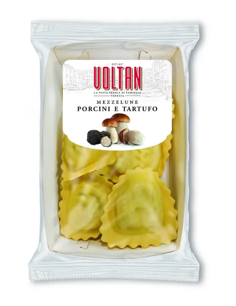 Svaiga Mezzelune VOLTAN ar porcini sēnēm un trifelēm, 250 g