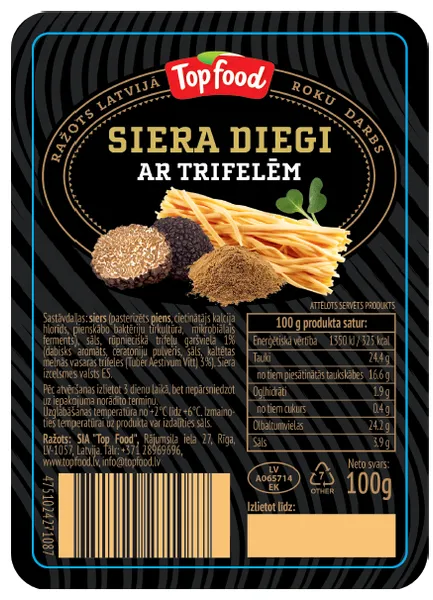 TOP FOOD Siera diegi ar trifelēm 100g