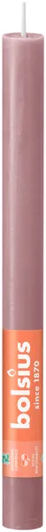 Svece BOLSIUS Rustic Ash, rozā, D 2,3 cm, L 27 cm, 13st.