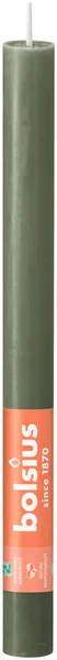 Svece BOLSIUS Rustic Fresh, zaļa, D 2,3 cm, L 27 cm, 13st.