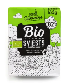 Sviests CESVAINE BIO 82% 165g