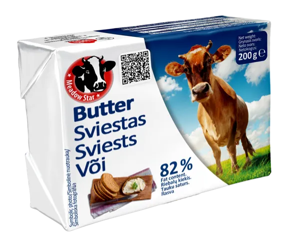 Sviests MEADOW STAR, 82%, 200g
