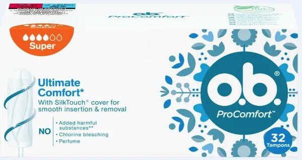Tamponi O.B. ProComfort Super, 32gab