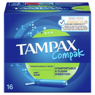 Tamponi TAMPAX Compak Super, 16 gab.
