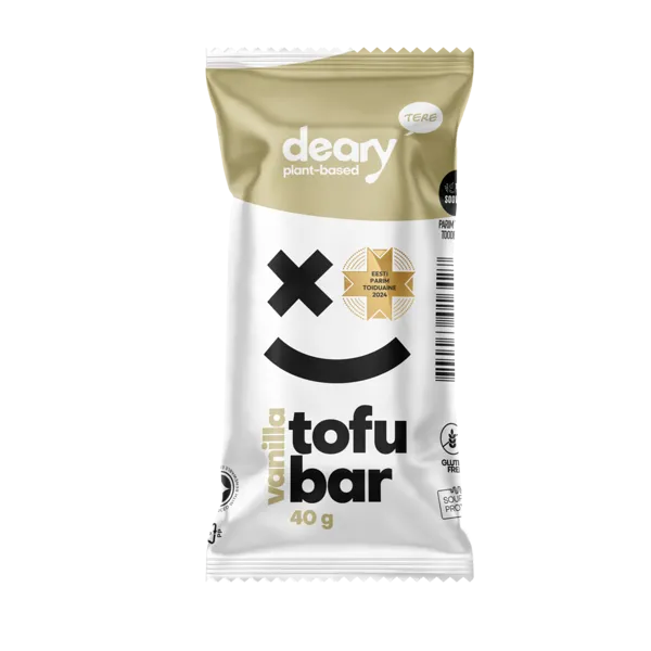 Tofu deserts DEARY ar vaniļas garšu, kakao glazūrā, 40g