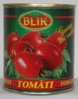 Tomāti savā sulā mizoti 800g (480g), Blik