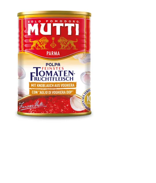 Tomāti Mutti sasmalcināti ar ķiplokiem 400g