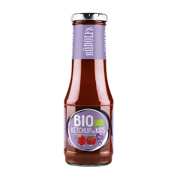 Tomātu kečups bērniem RŪDOLFS BIO, saldais, 320 g
