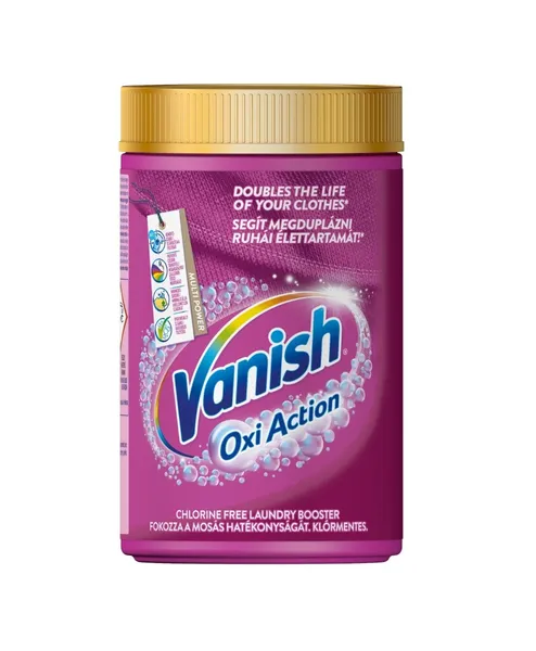 Traipu tīrīšanas pulveris VANISH Oxi Action Pink, 625g