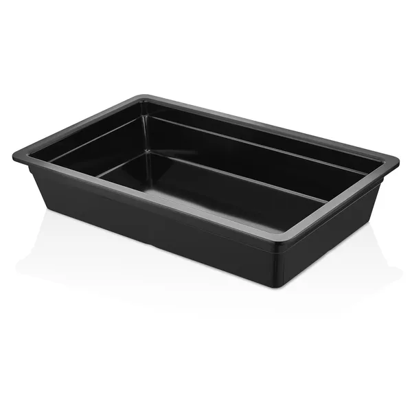 Trauks GN 1/1 H100, melamin, melns, 530x325x100