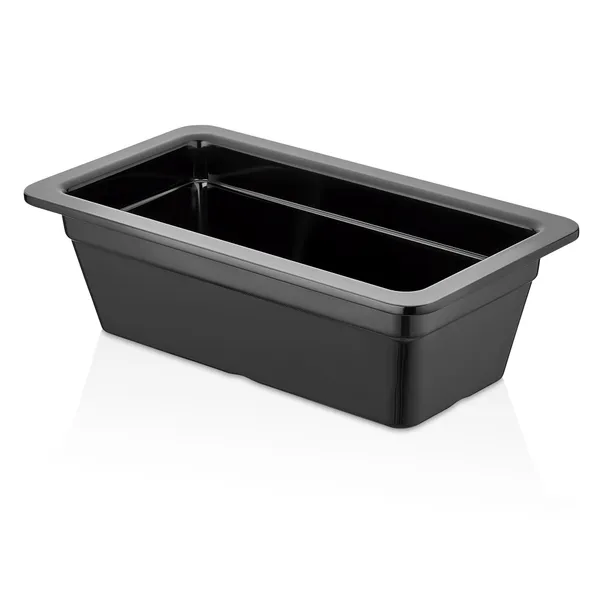 Trauks GN 1/3 H100, melamin, melns, 176x325x100