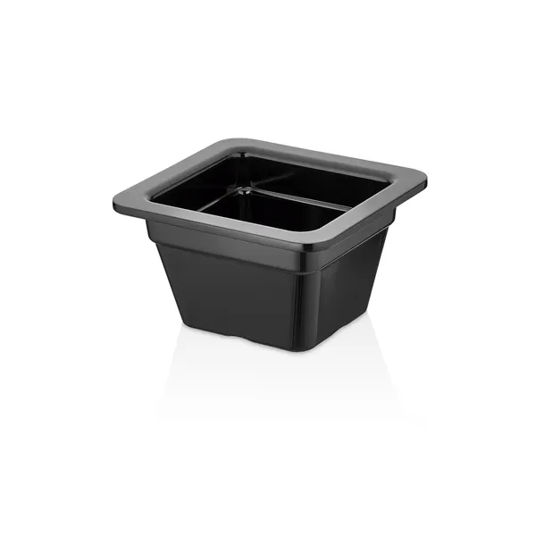 Trauks GN 1/6 H100, melamin, melns, 176x162x100
