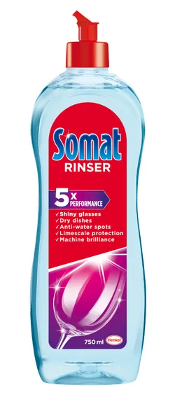 Trauku mazgājamas mašīnas skalošanas šķidrums SOMAT, 750ml