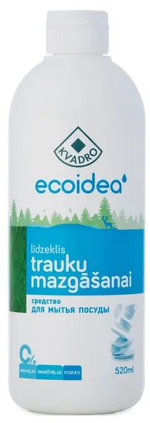 Trauku mazgāšanas līdzeklis KVADRO Ecoidea, 520ml