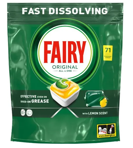 Trauku mazg.kapsulas FAIRY Ain1 Lemon, 71gb