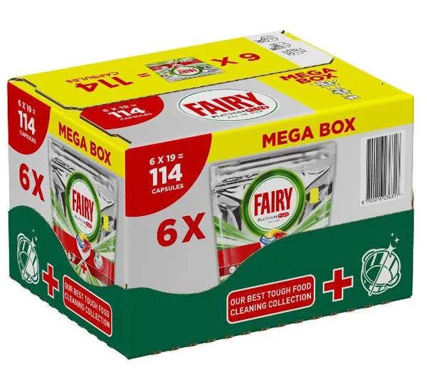 Trauku mazg.kapsulas FAIRY Platinum+ Lemon, 114gb