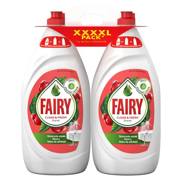 Trauku mazg.līdz. FAIRY Pomegranate, 2x1350ml