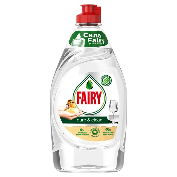 Trauku mazgāšanas līdzeklis FAIRY Pure&Clean 450ml