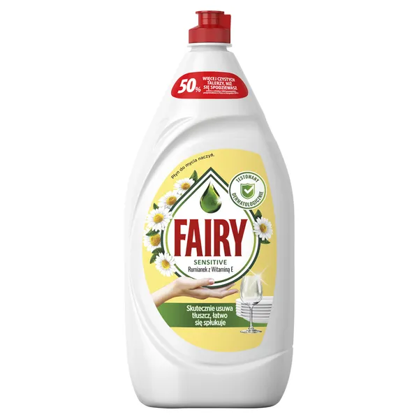 Trauku mazg.līdz. FAIRY Sensitive Chamomile & Vitamine E, 1350ml