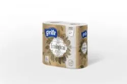 Tualetes papīrs Grite Ecological 4 ruļļi, 3 slāņu, 14.85m