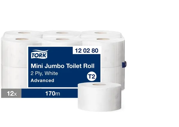 Tualetes papīrs TORK Advanced T2, 2 slāņi, 170m, 850 loksnes, 120280