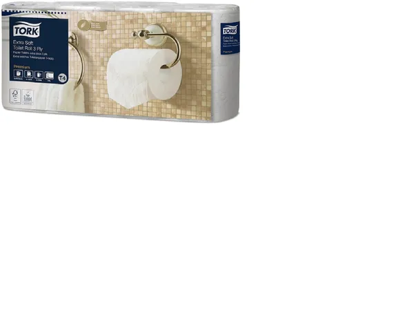 Tualetes papīrs TORK Premium Extra Soft T4, 3 slāņi, 56 ruļļi, 250 loksnes, 19.1m, 110319
