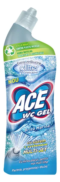 Tualetes tīrīšanas līdzeklis ACE Glitter Marine breeze, 700 ml