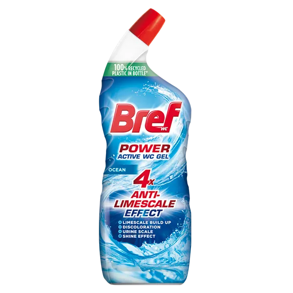 Tualetes tīrīšanas līdzeklis BREF Power Active Gel Ocean, 750ml