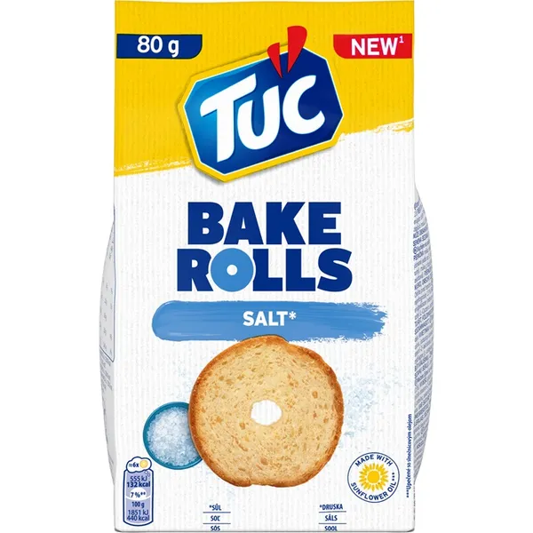 TUC BAKE ROLLS ar sāli 80g