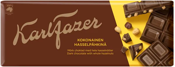 Šokolāde Fazer ar veseliem riekstiem 200g