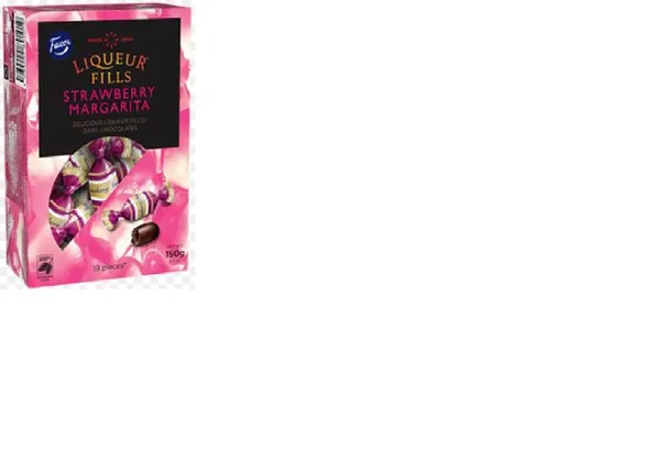 Tumšās šokolādes konfektes FAZER Liqueur Fills, zemeņu Margarita, 150g