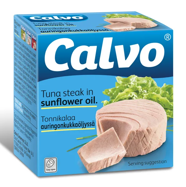 Tunča steiks saulespuķu eļļa Calvo 80g