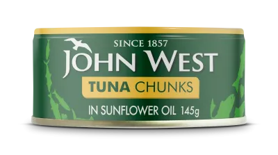 Tunzivs gabaliņi eļļā JOHN WEST 145g
