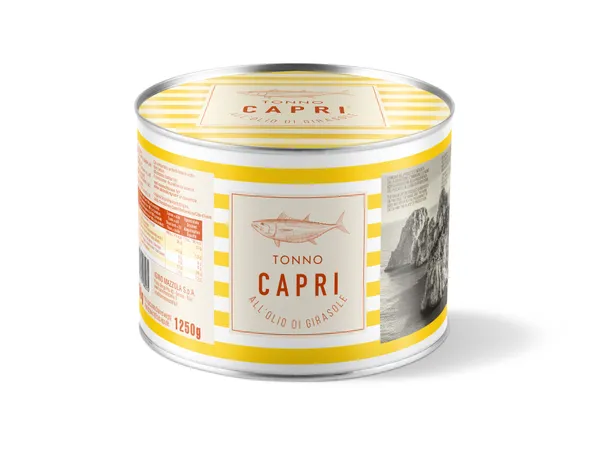 Tuncis saulespuķu eļļā CAPRI, 1250g/1730g