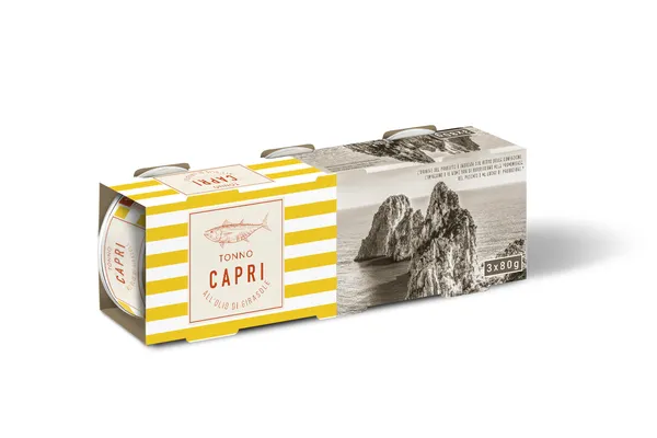 Tuncis saulespuķu eļļā CAPRI, 3gab x 52g/80g