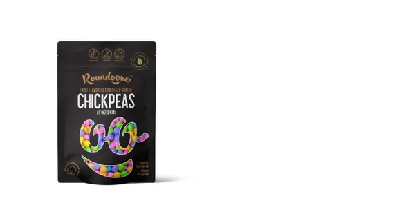 Turku zirņi ROUNDOOZE, ar augļu garšu, šokolādē, 150g