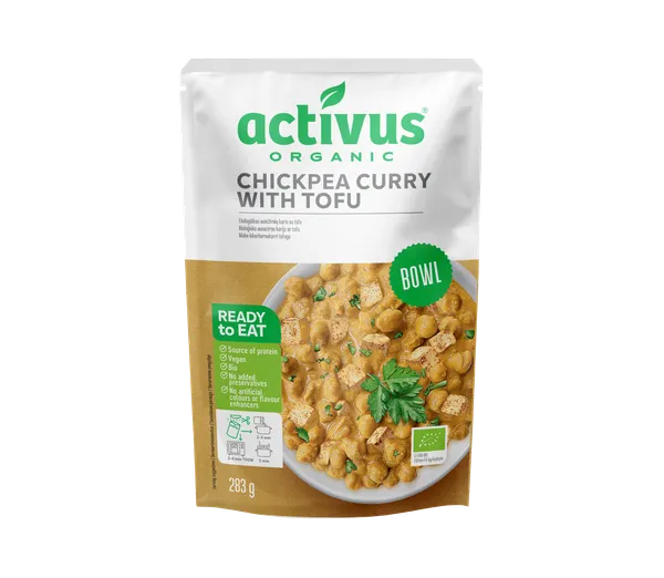 Turku zirņu karijs ar tofu ACTIVUS BIO, 283g